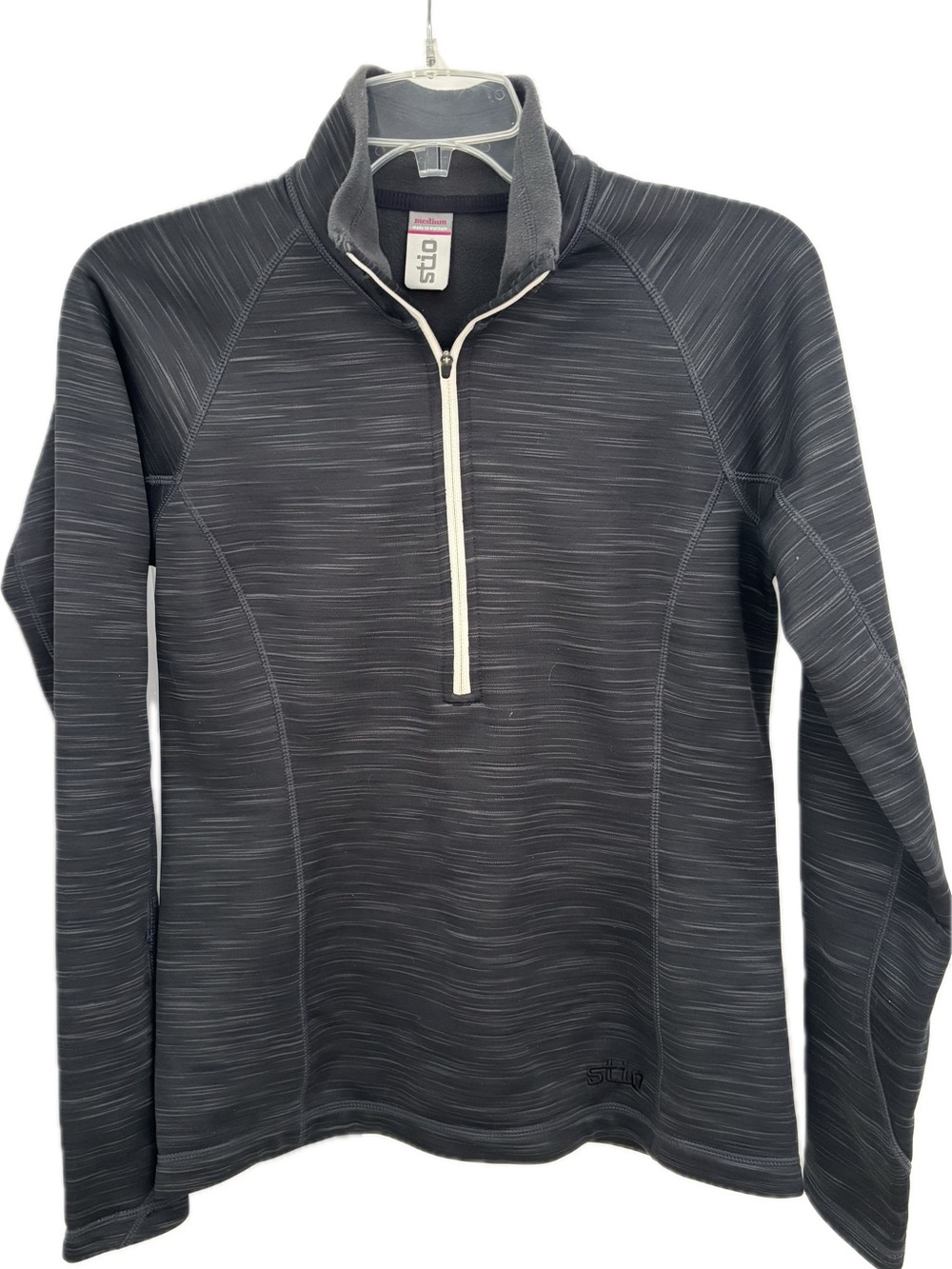 Stio Quarter Zip Performance Base Pullover Heather Womens Medium